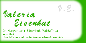 valeria eisenhut business card